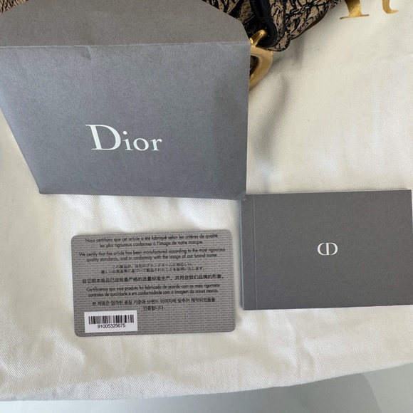 Christian Dior Canvas Embroidered Toile de Jouy Voyage Saddle Bag Beige multi - Picture 10 of 14